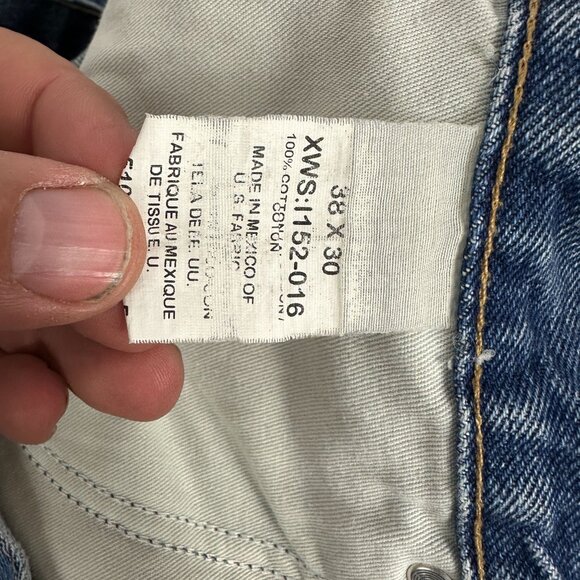 Riggs By Wrangler Mens Carpenter Jeans 38x30 Blue Denim Workwear - Picture 6 of 6